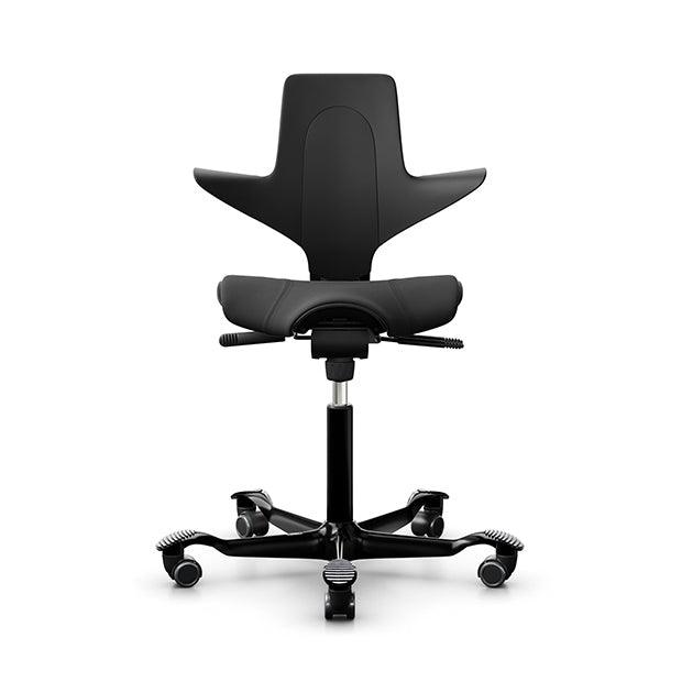 HÅg Capisco Puls 8020 - Black/Black | Ergonomic Office Chair - M DEGREE STORE