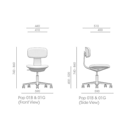 Pop Active Chair White Frame - M DEGREE STORE